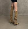Autumn and winter boots pointed high heels thin women's boots long boots thin heels wear high boots