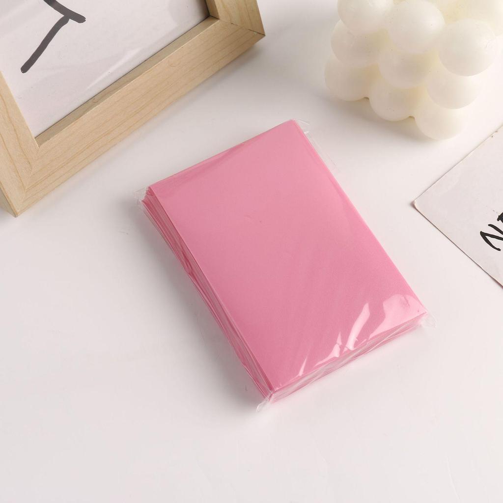 New Macaron 3-Inch Silk Two-Layer Frosted Card Sleeve Album - Small PP Protective Film