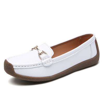 Damen stilvolle Casual Slipper Leichte Lederballerinas Bequeme Damen weiche klassische Büro Mama Schuhe35-41