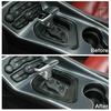 Center Console Gear Shift Panel Cover Trim for Dodge Challenger 15+ Carbon Fiber