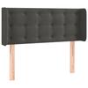 VidaXL LED Headboard Bedroom Furniture Single Bed Accessory Headboard Bed Frame Interior Dark Grey 3123707
