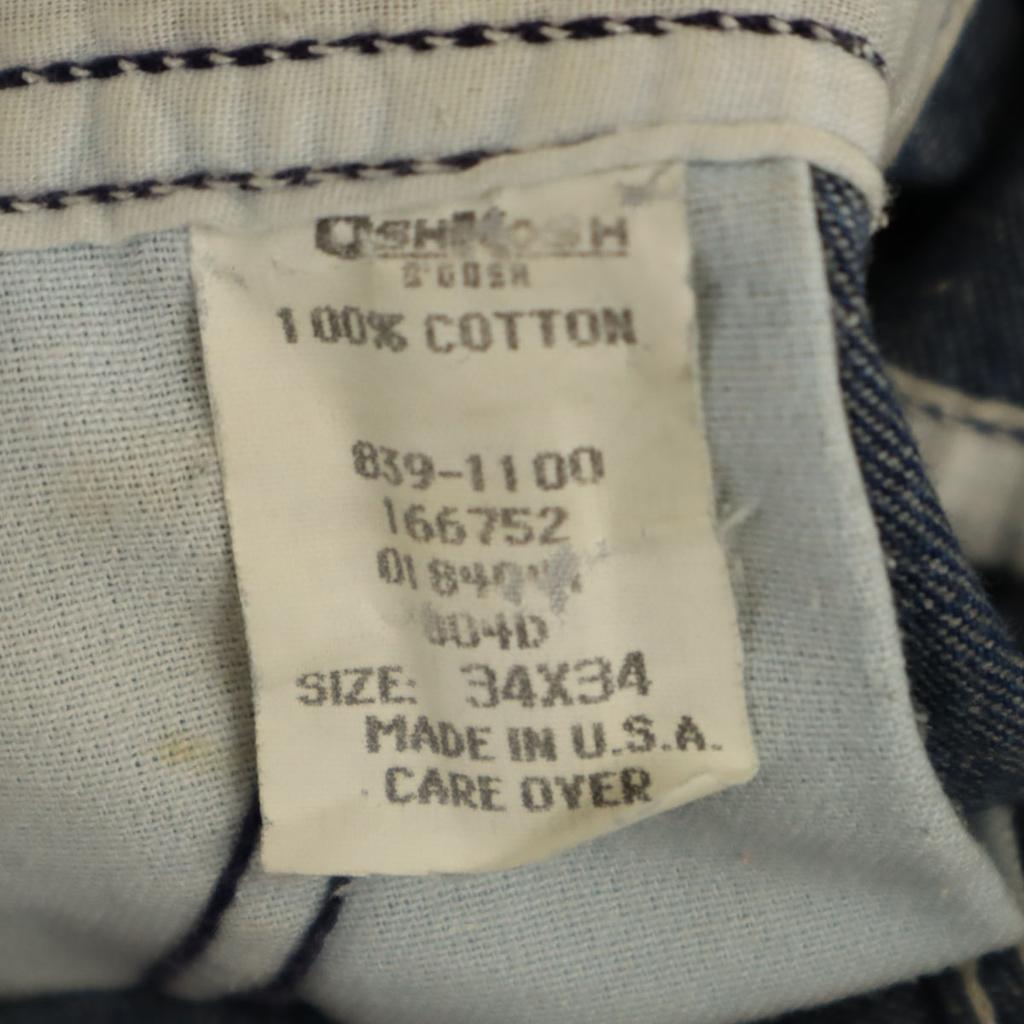 OSHKOSH 80s Vintage Made in USA denim Overall w34 Blue Women Used