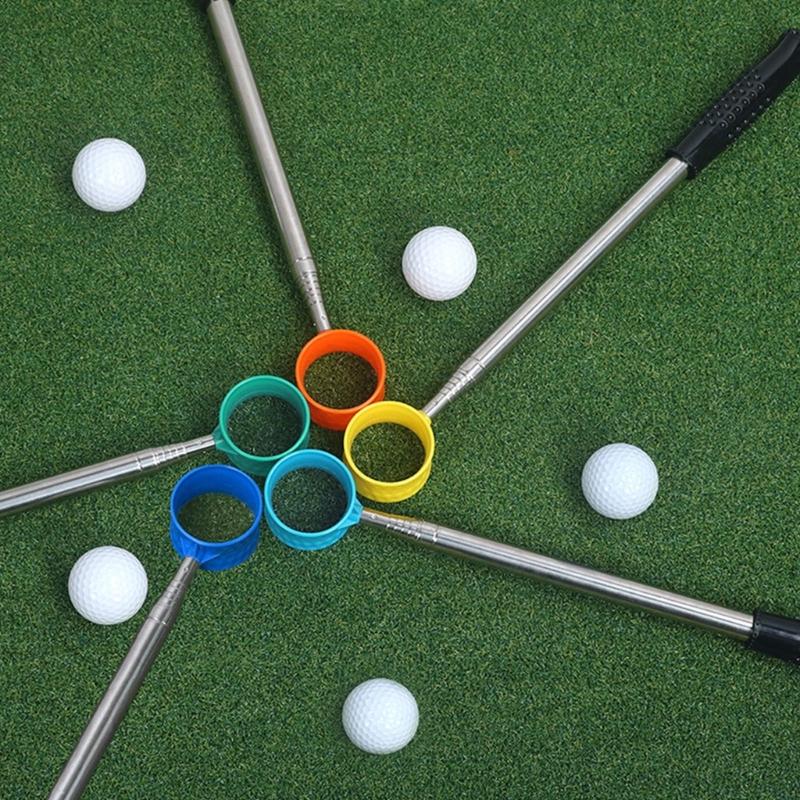 Portable Golf Ball Grabbers Pickup Tool Aluminum Alloy Golf Ball Grabbers Telescopic Ball Retrievers Easy to Use