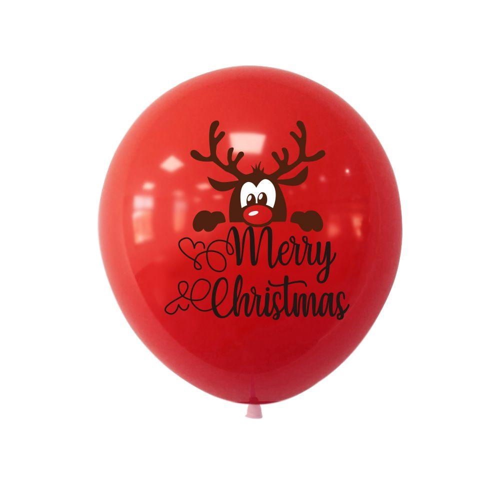 Kids Favors Santa Claus Latex Print flag Christmas balloon Xmas Decoration Banner