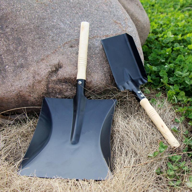 Gardening Shovel Iron Gardening Tool With Wooden Handle Heavy Duty Hand Shovel Multifunctional Digging Spade Durable Mud Shovel