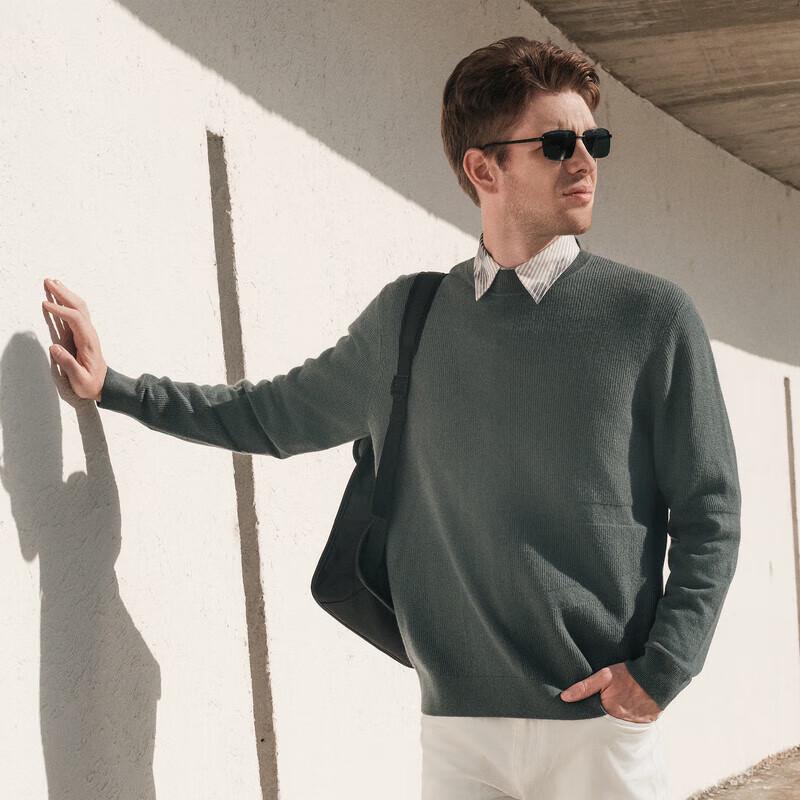 

K-Boxing Men s Mock Neck Wool Blend Sweater 3XL