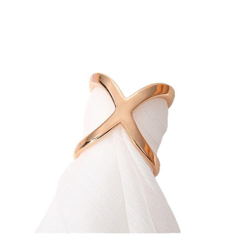 

Пряжка для шелкового шарфа в форме креста, пряжка с узлом на подгибку