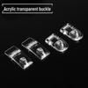 Punch-Free Transparent Acrylic Latch for Door, Box, and Toy