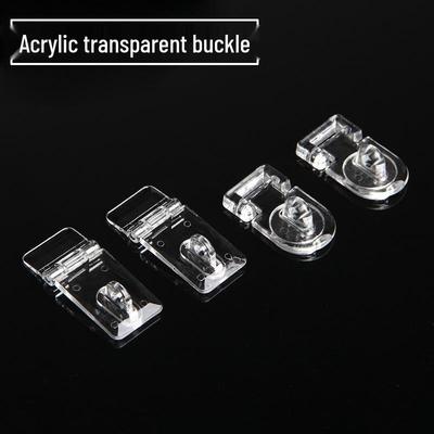 Punch-Free Transparent Acrylic Latch for Door, Box, and Toy