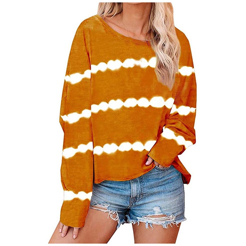 Women's Casual  Solid Color Long Sleeve Top Pullover Sweatshi