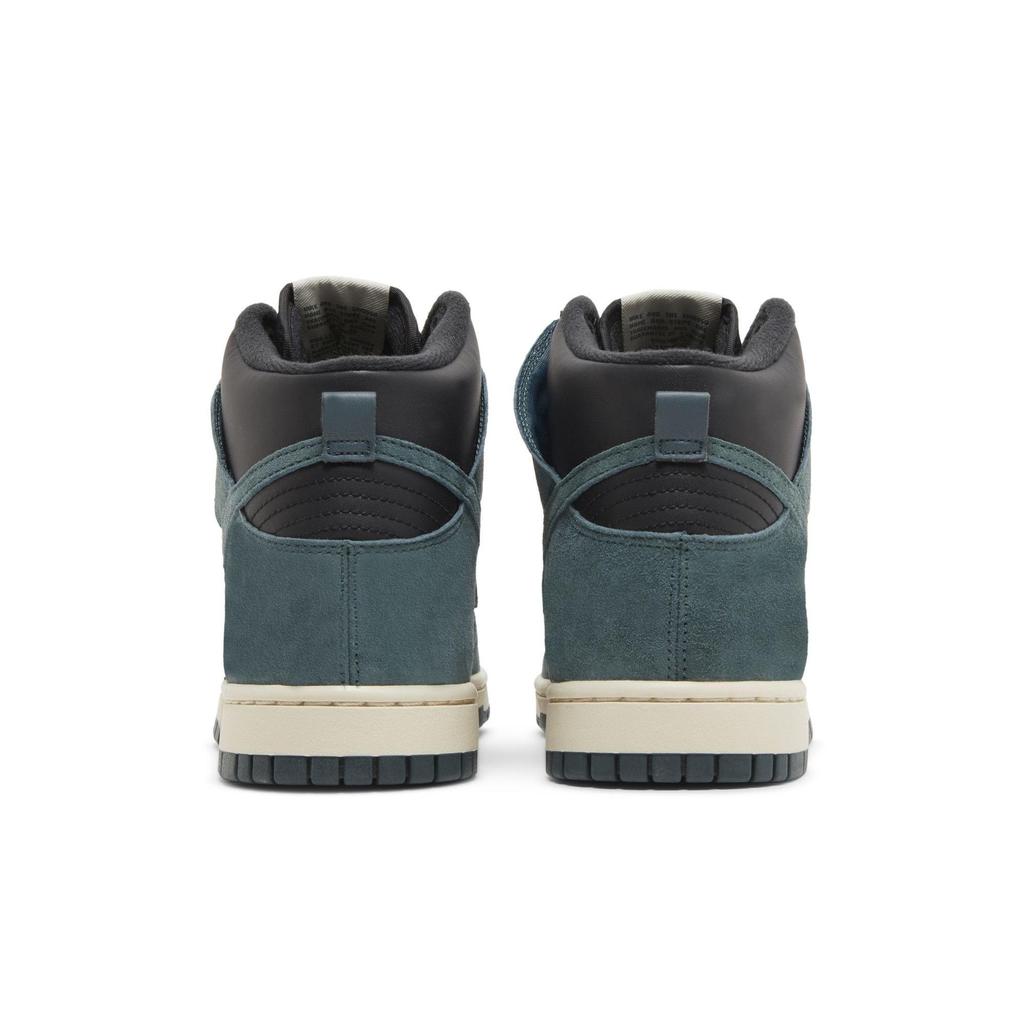 Nike Dunk High Premium 'Faded Spruce' (Unisex) Black / Black / Light Cream / Faded Spruce Skateboard Shoes DQ7679 002