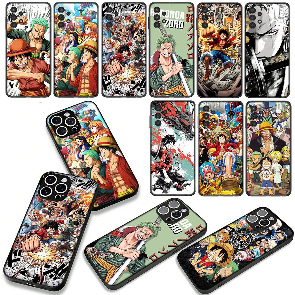 Cover for Apple iPhone 16 15 14 Plus 13 12 Mini 17 Pro Max + ProMax 16E Air 16+ 15+ Phone Case Luffy One Piece Roronoa Zoro