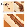 Cute Plush Pencil Case Cookie Shape Stationery Bag, Soft Stuffed Biscuit Funny Food Shaped Pen Case, Large Capacity Cosmetic Organizer, for