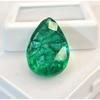 Beautiful Natural Colombian Green Emerald 10-12 Ct Pear Cut Certified Gemstone