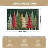 4pcs/6pcs Piece Elegant Christmas Tree Placemats Suitable for Christmas Table Setting - Snowflake & Star Decorations, Rectangular Holiday Dining Table