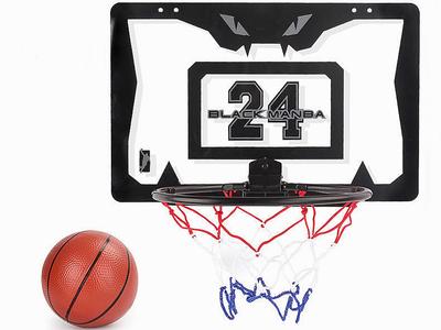 TradeWind Basketball Hoop, Basketball Ring, Net, Basketball Board, Wall-Mounted, Shooting Practice, Ball, Air Pump Set, Mini Size (Black Panther