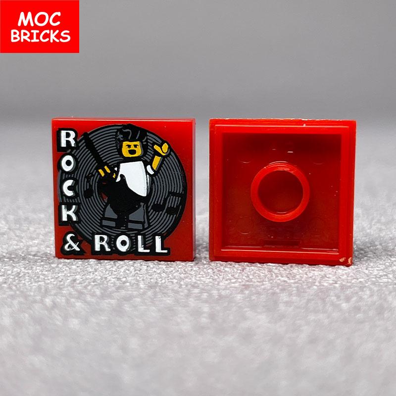 Non-Toxic Moc Bricks Suona Horn Music Score Singer Saxophone Bass Figure Musical Instruments Educatinal Building Blocks Kids Children Toys