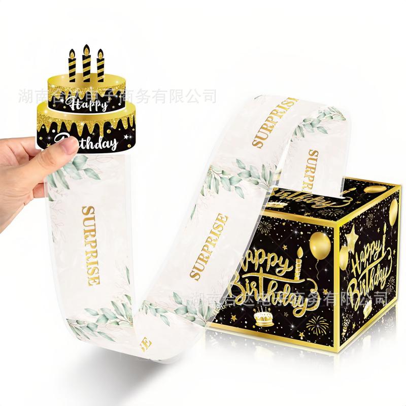 31PCS Surprise Party Birthday Decoration Money Pull Box, Birthday Party Decor Gift Box, Creative Surprise Box for Adults