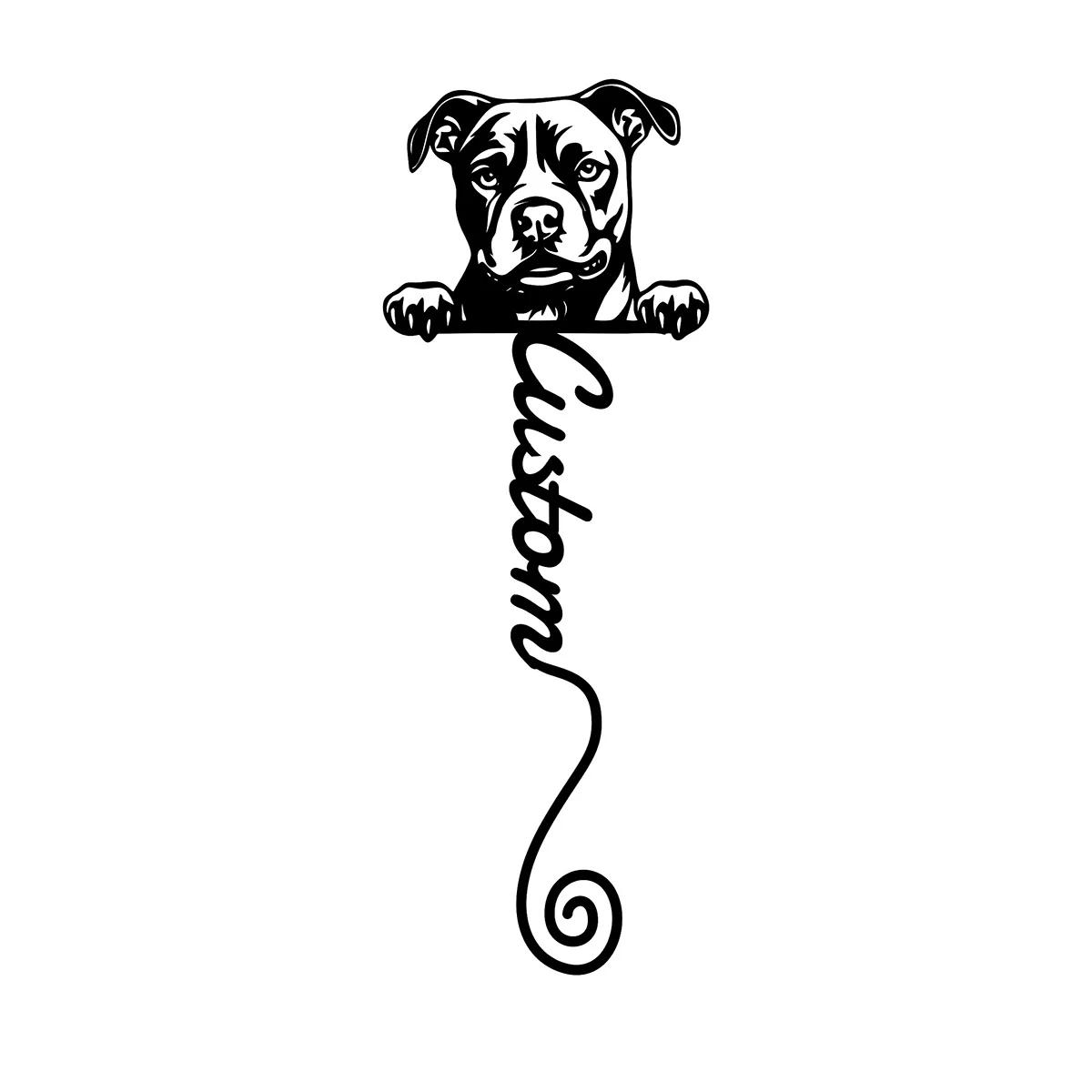 Metal Bookmark, American Staffordshire Terrier, Dog Lover Gift, Teacher Appreciation, Back to School, Book Accessories