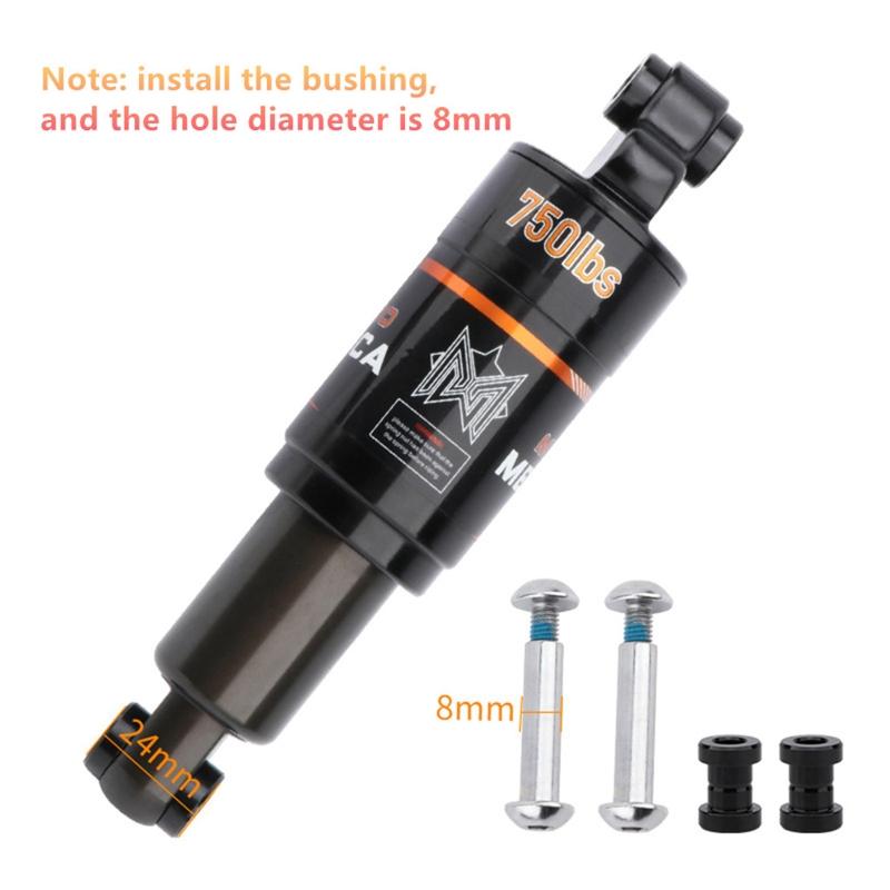 Anti-corrosion 125mm / 150mm / 165mm / 190mm Mountain Bike Spring Rear Shock Air Chamber MTB Folding Bike Shock Absorber