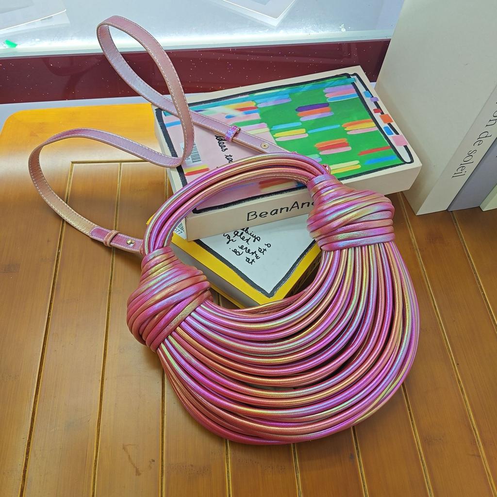 Fashion Handbag Bag Women'S High-End Niche Design Personalized Woven Noodle Bag Messenger Bag Women'S Tide