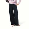 Li Ning Sports Lifestyle Series Embroidered Letter Logo Straight Leg Knit Sports Pants Women Bottoms AKLVA04-4