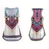 New Stylish European American Sleeveless Vintage Print Tank Top Plus Size