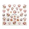 10Pcs Fingernails Decals Stunning Visual Effect Decorative Eco-Friendly Delicate DIY Nail Art Paper Transfer Decal for Manicure Store