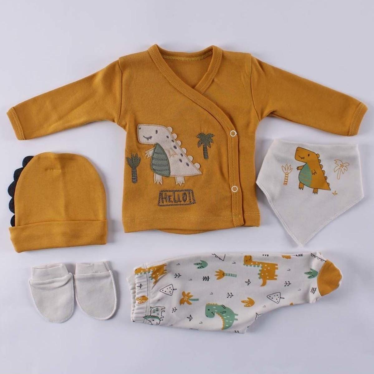 

Baby Boy Yellow Hello Dino Набор из 5 предметов для больниц