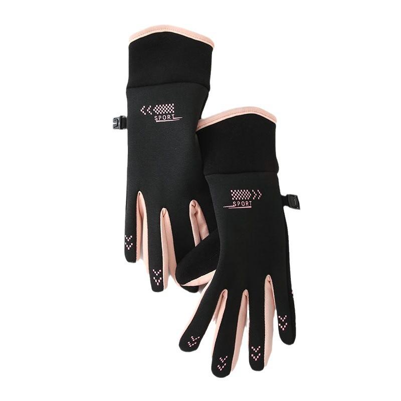 Non-slip, Windproof and Waterproof Plus Thin Velvet Touch Screen Gloves.