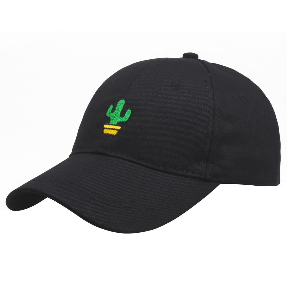 Plant Potted Cactus Embroidered Baseball Cap Men Women Outdoor Casual Travel Hat