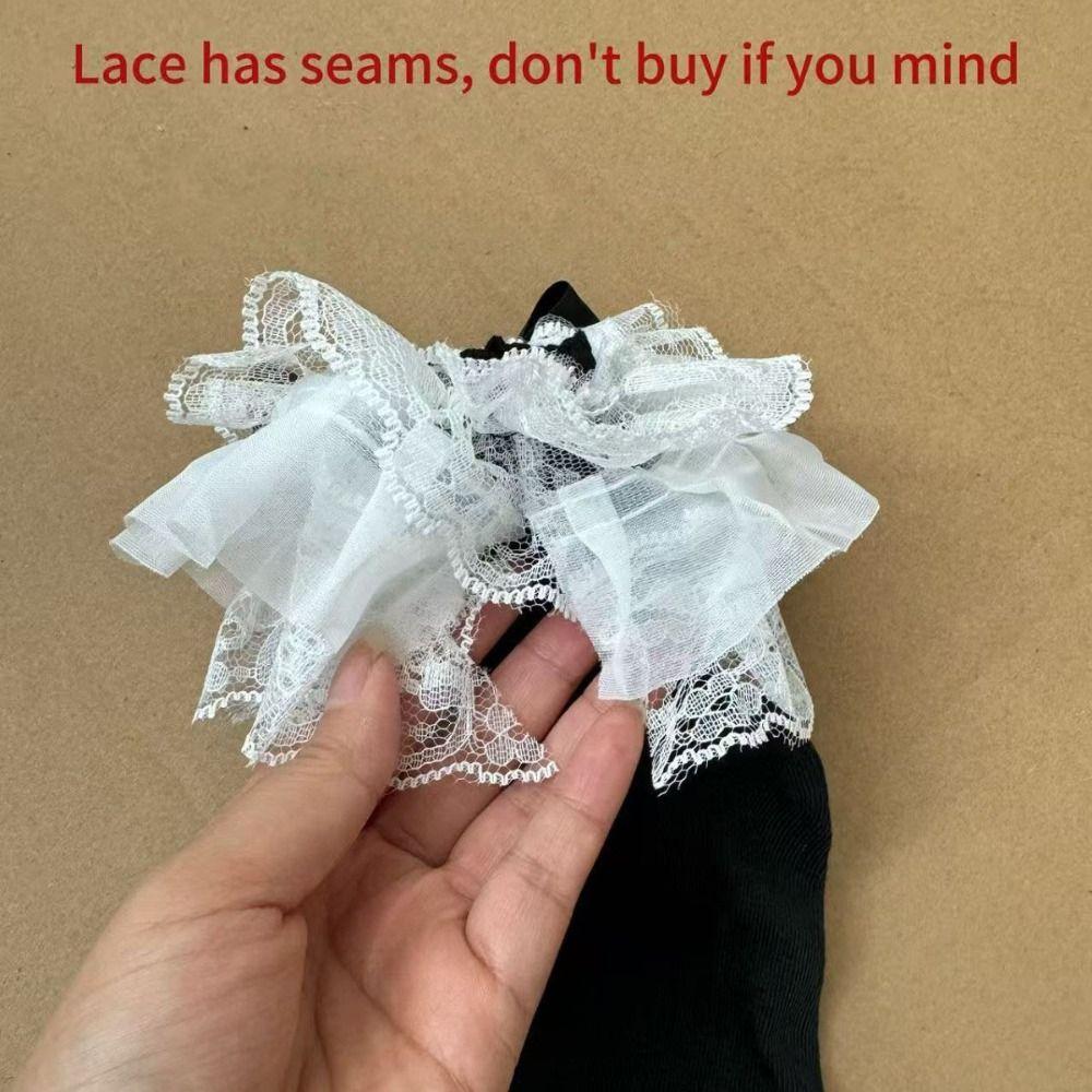 JK Lace Leg Warmers Y2k Knee High Girls Stockings Kawaii Lolita Boots Cover  Autumn/Winter