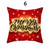 Merry Christmas Cushion Cover Xmas Pillowcase Happy New Year Navidad Santa Claus Red Pillow Cover Ornament Gifts Home Decor