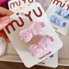 Korean Style Sweet Candy Color Bead Hair Clips for Kids Girls Half Clip Side Barrette Cute Versatile Children Hair Accessories