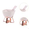 Chocolate Fondue Pot Butter Heater Small Kitchen Appliances Creative Hotpot with 2 Forks