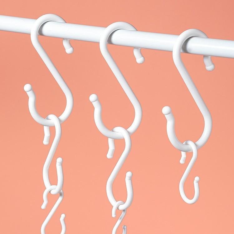 Plastic S Hooks For Home Organization With Double Hooks Load Capacity For Diy Closet Storage