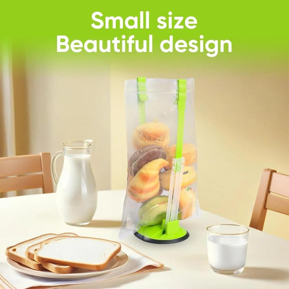 Adjustables Non Slip Food Storage Bag Holder Fresh-Keeping Freezer Bag Support Reusable Fresh-Keeping Baggy Rack Kitchen Supply