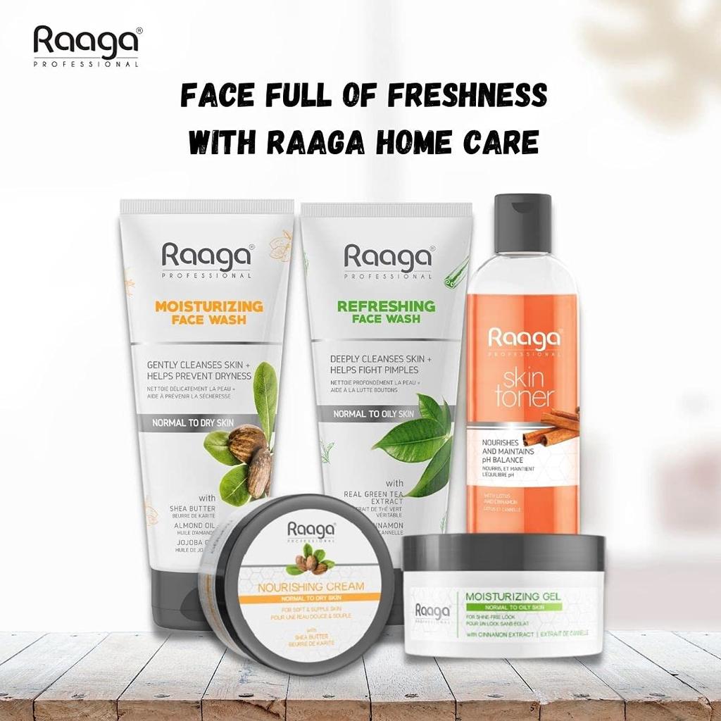 Raaga Professional Moisturizing Facewash 80ml Pack of 1 for Normal To Dry Skin with Shea Butter and Oils