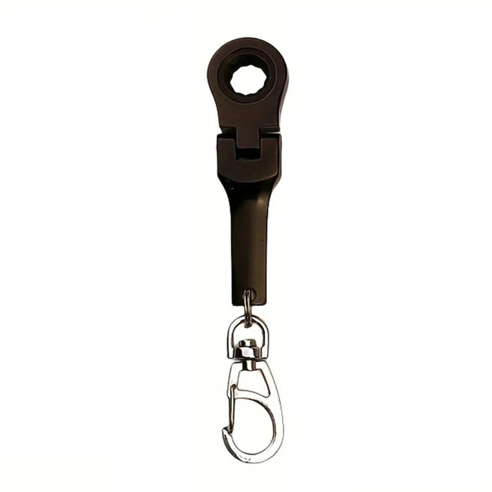 10mm Ratchet Spanner Portable Wrench Metal Racing Keychain Key Chain Ring Keyring Adjustable Wrench Tools Tool