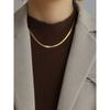 And American All-Matching Clavicle Chain Snake Bones Chain Necklace Normcore Classic European and American Necklace Silver Metal Kendall Jenner Choker