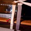Japanese Lace Silicone Non-Slip Over-Knee Thigh Socks for Women - Autumn/Winter Velvet Lined, Faux Transparent.