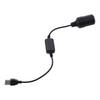 2Pcs Car Assessories Parts 5V To 12V Car Lighter Socket Black Female Plug Converter USB Cable For Car