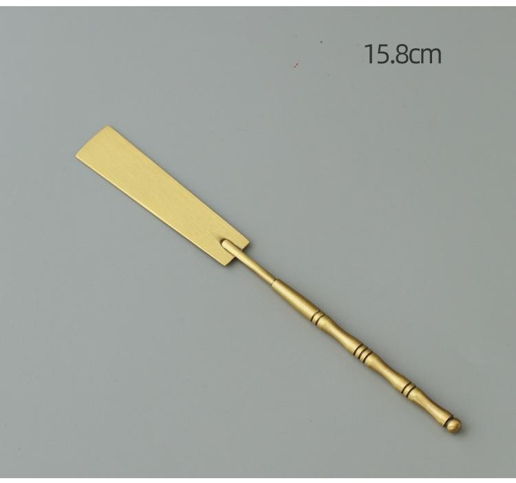 Brass Incense Seal Tool DIY Play Extension Incense Seal Incense Shovel Incense Scoop Ash Incense Sweep Incense Supplies Tools