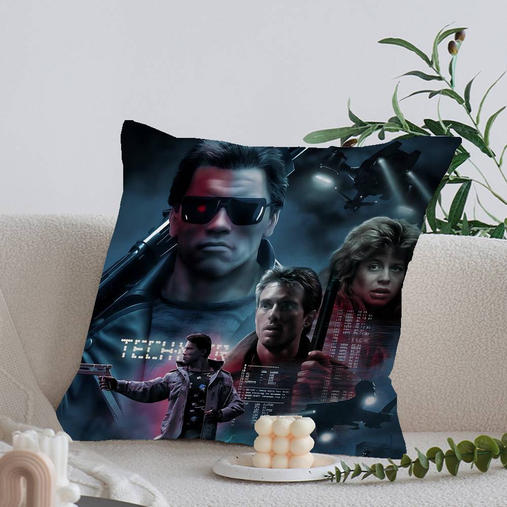 80er Jahre Film TV Der Terminator Kissen Anime Kissen Sofa Bett Kopfkissenbezug Kissenbezug 45x45 cm Mode
