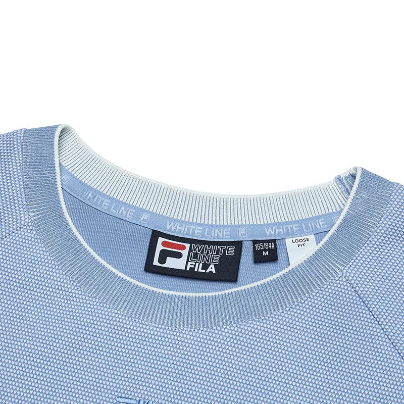 New FILA Sweatshirt Women's Indigo Water Blue F11W513209FBU