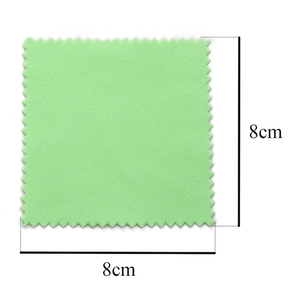 50pcs 8x8cm Silverware Polishing Cloth Jewelry Cleaner Cloth Wipes For Silver Gold Platinum Cleaning Keep Coin Ring Clean Shiny