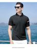 Breathable Bead Ground Tricolor Jovo Fashion Elegant American Retro Polo Shirt