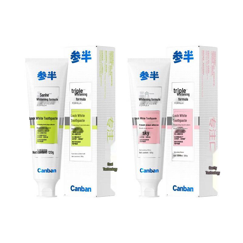 Canban Lock White Whitening Toothpaste Duo