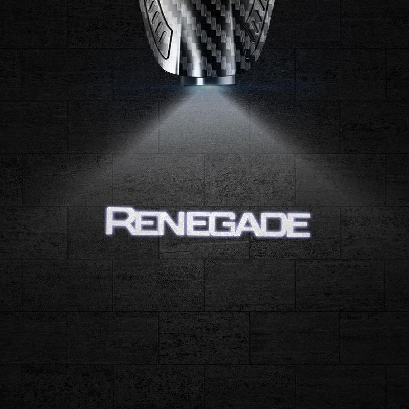 

2pcs For Renegade Logo OFF Road 1941 Universal Wireless Car Door Charge Led Projector Lights Welcome Lights Accessories 2pcs