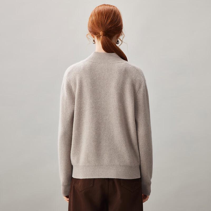 Kemengboka Women's 100% Cashmere Loose Knit Cardigan